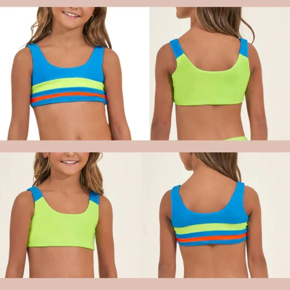 NWT Maaji [ Girls Sz 8 ] 3-Way Iceland Reversible Bikini TOP‎ ONLY #U1288